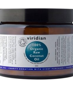 Presno ekološko kokosovo olje, 500g. Viridian Nutrition.