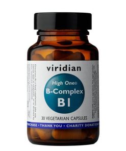 B kompleks + B1 (30 kapusl). Viridian Nutrition, naravni prehranski dodatki.