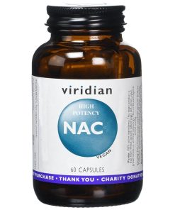 Visoko potenciran NAC, 60 kapsul. Viridian Nutrition.