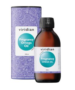 Omega olje za nosečnost in dojenje z DHA verigami, 200ml. Viridian Nutrition, naravni prehranski dodatki.