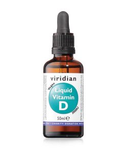 Tekoči vitamin D3, 50 ml. Vitamin D3 2000iu. Viridian Nutrition, naravni prehranski dodatki.